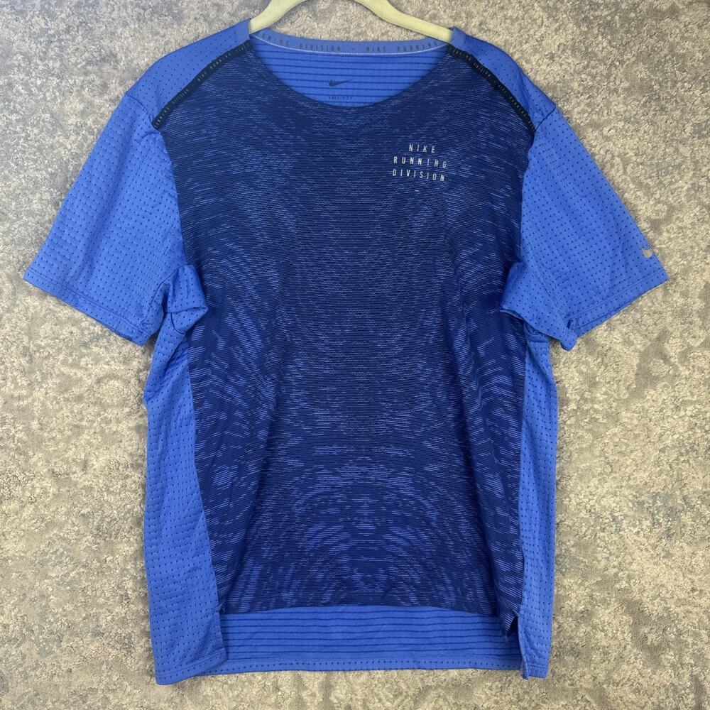 M Nike Run Division Dvsn Rise 365 Dri-Fit Shirt Blue 3M DM4769-432 Men